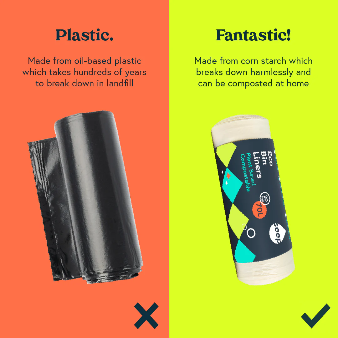 70L Eco Biodegradable Bin Liners - Image 5