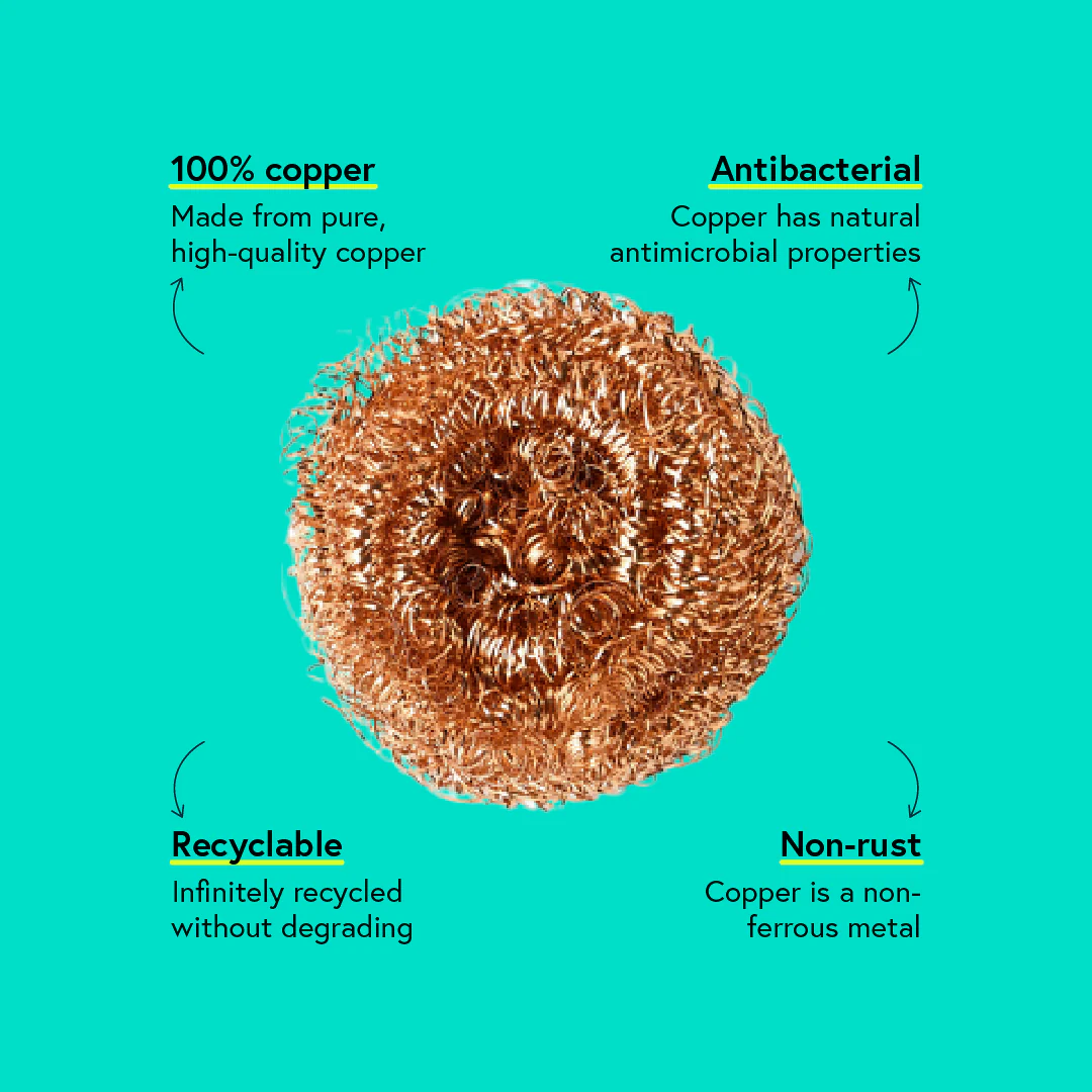 Eco Copper Scourers (6 scourers) - Image 3